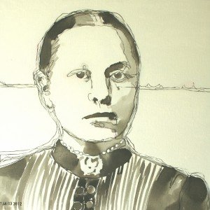 2012 Vrouw in inkt